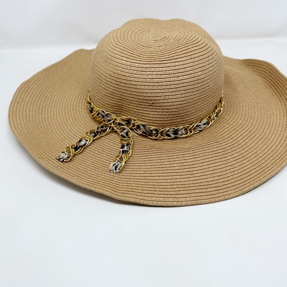 Eugenia Kim Accessories - Eugenia Kim Floppy Straw Hat with Braided Chain Band